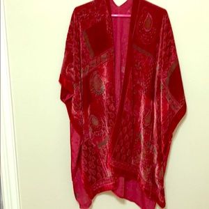 Kimono - Red Velvet / Paisley